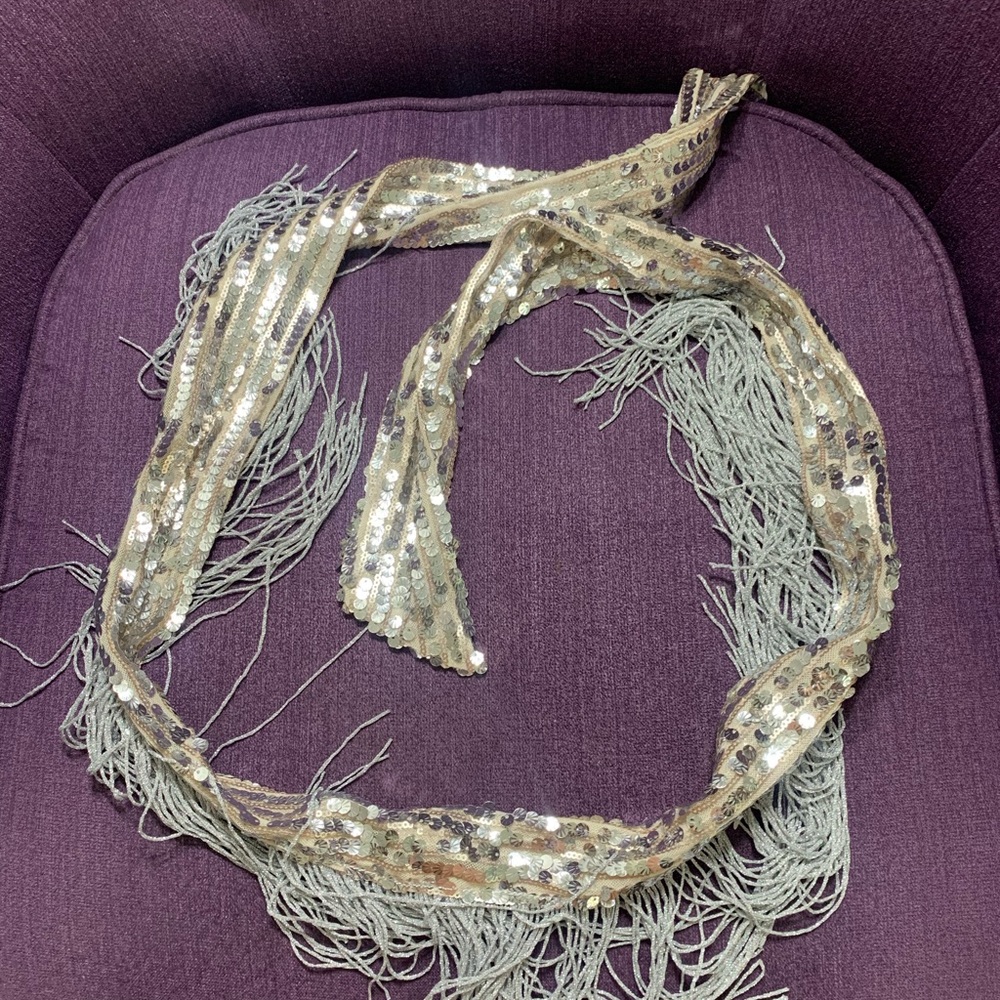 Sequined Throughout Silver Blazer. Fully Lined. C… - image 6